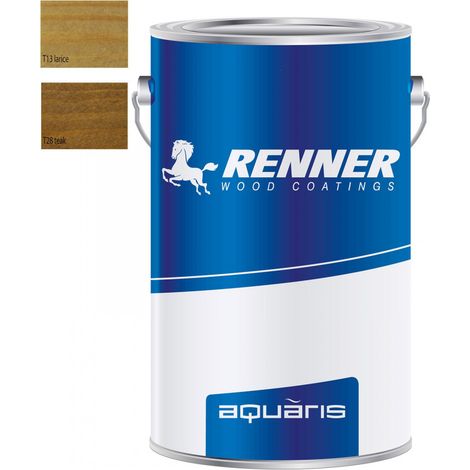 Renner aquaris yo m317 5kg finitura professionale per esterni ed interni, colori disponibili teak lucida 60 gloss