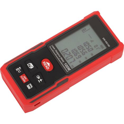 Télémètre Laser Portatif 100m / 328.1ft Mesure Précise et Rapide Appareil de Mesure Infrarouge à Main 630-670nm (1/5)