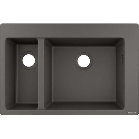 Hansgrohe - Lavello ad incasso in granito S510-F635, grigio pietra 43315290 (1/3)