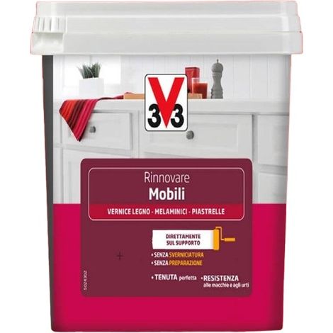 V33 - SMALTO PER MOBILI ROSSO FRAGOLA 2LT