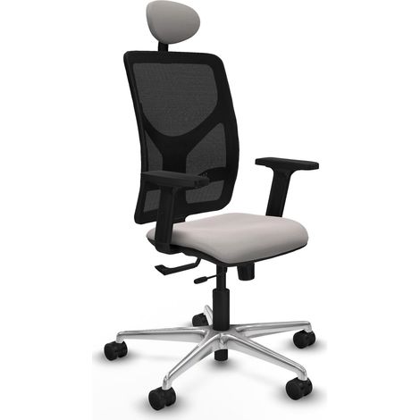 Chaise de bureau piqueras y crespo Motilla blanc cuir synthétique (1/2)