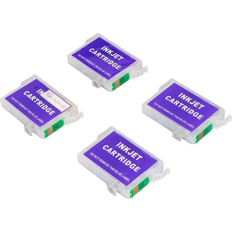 4-teiliges Tintenpatronen-Druckerzubehörset für Stylus S22, SX125, SX130, SX230 und SX235W (1/5)