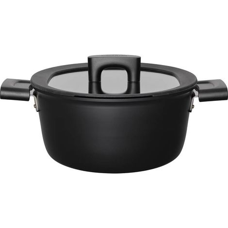 Cacerola negra Fiskars Hard Face 3,5 litros