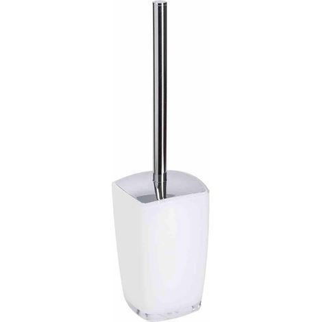 Porta Scopino Bagno WC Bianco Design Moderno Semplice Leila