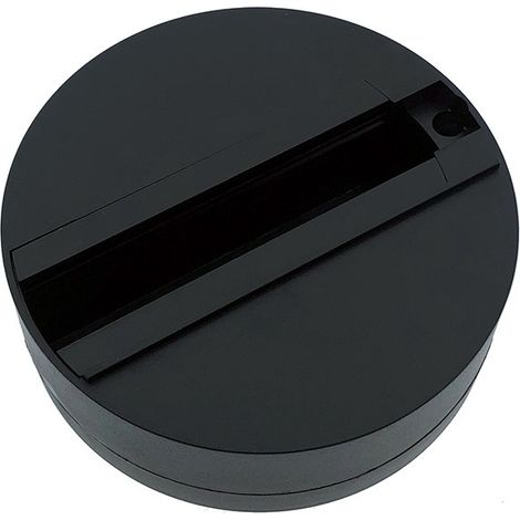 Support adaptateur spot LED monophasé - Noir (1/2)