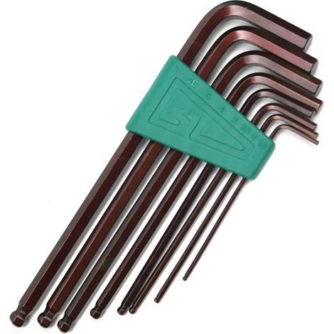 LAOA – Set mit 8 Mini-Magnetkugel-Innensechskantschlüsseln mit Tragetasche, 1,5–10 mm (1/5)