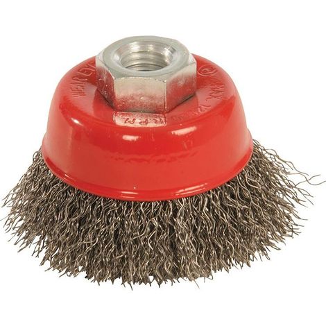 Silverline - Brosse Boisseau à Fils D'acier Ondulés - 65 Mm