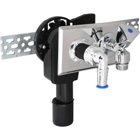 PE Unterputz-Siphon UP-Siphon waagerecht DN40 DN50 Geräteventil (1/6)