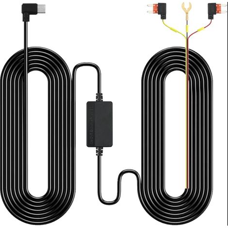 Kit de Câblage Hardwire USB C Dashcam Convertisseur 12V-24V à 5V/2,5A Protection Basse Tension Câble d’Alimentation 3 Fils Mode Parking 24H (1/4)