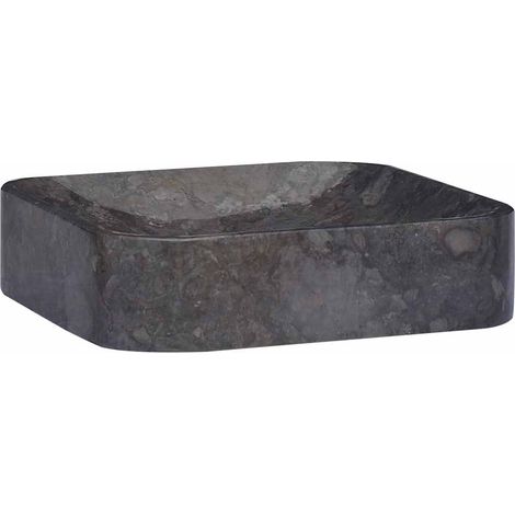 Lavabo Noir 40x40x10 cm Marbre vidaXL (1/5)