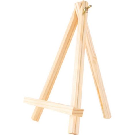 Chevalet trépied en bois (1 pièce) pour petit support de table, idéal pour la peinture et l'exposition d'œuvres d'art, ou pour présenter un téléphone. (1/5)