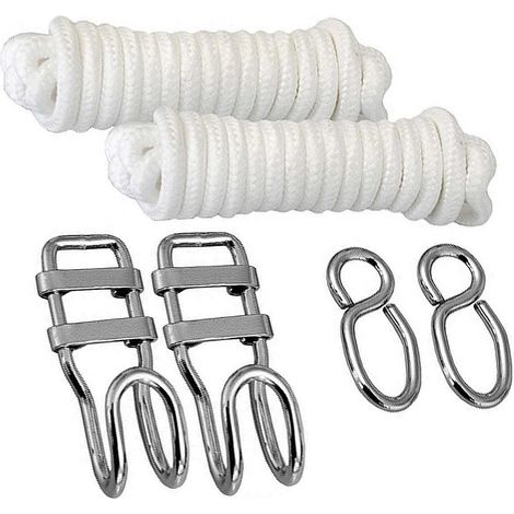 Kit para Colgar Hamacas a los Àrboles Cuerda 6 m Peso máximo soportado 160 Kg Kits Completo