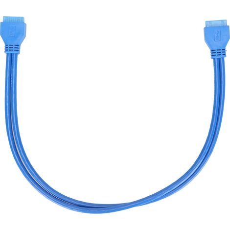 USB 3.0 20-poliges Verlängerungskabel (Stecker auf Stecker), kompatibel mit USB 2.0/1.1, 50 cm Länge