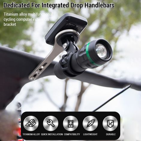 Support d'extension d'ordinateur de vélo en métal multifonctionnel pour support Garmin Bryton Cateye Wahoo (1/5)