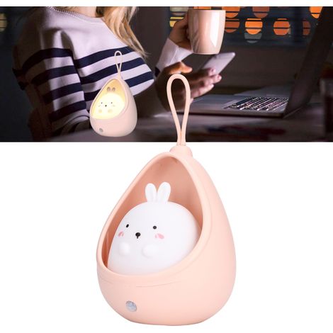 Kreatives und niedliches LED-Nachtlicht mit automatischem Bewegungsmelder, USB-aufladbar, Geburtstagsgeschenk fürs Kinderzimmer, intelligentes Nachtlicht mit Bewegungsmelder für Zuhause. (1/5)