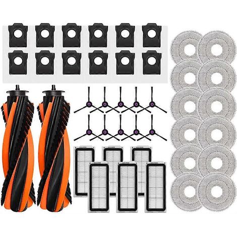 Pour Cecotec Conga X70 pièce détachée Accessoires Main Side Brosse HEPA Filtre Serpillière Cloth Pads Dust Bags (1/5)