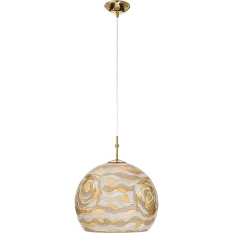 Kolarz LUNA Plafonnier Suspension Dôme en Verre Or 24 Carats