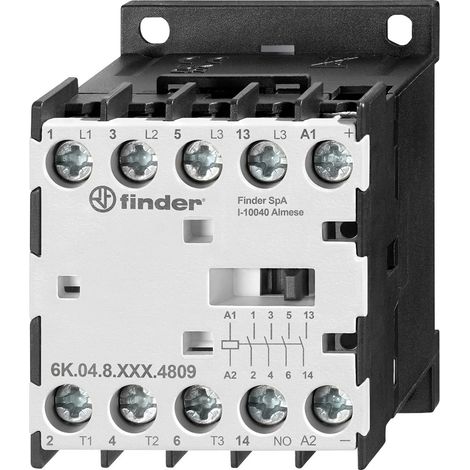 Finder 6K.04.9.024.4809  Nennspannung: 230 V Schaltstrom (max.): 20 A 3 Schließer, 1 Schließer  1 St