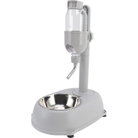Standing Pet Water Dispenser Bowl – 500ml – PP and ABS Material – Adjustable Height – Non-slip Base for Stability (1/5)
