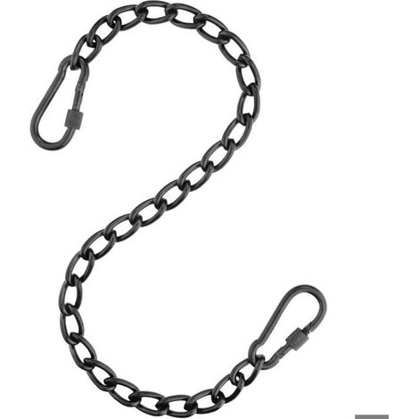 Kit de suspension de chaîne pour chaise suspendue hamac, avec deux mousquetons, utilisé pour hamac, sac de sable, chaise suspe (1/5)