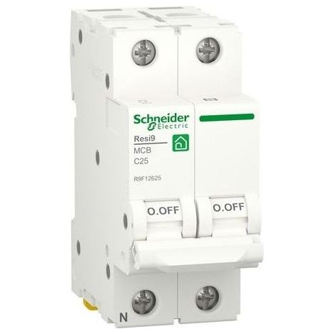 Disjoncteur RESI9 1P+N 25A courbe C 230V 6000A