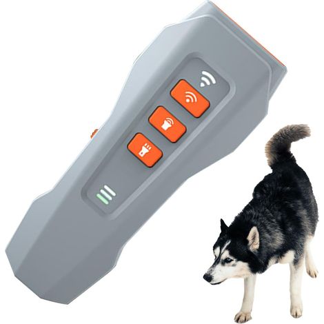 Wiederaufladbares, handliches Antibellgerät für Hunde mit LED-Licht und wasserdichter Funktion. (1/5)