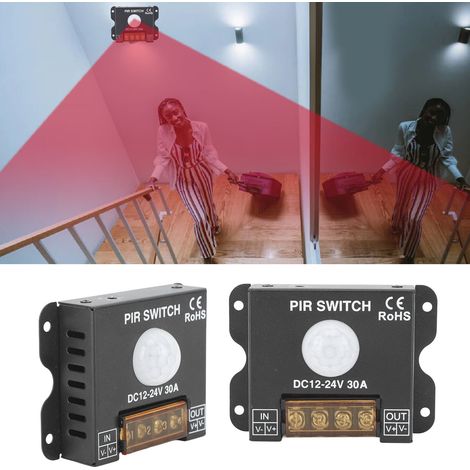 DC12-24V 30A LED-Infrarotsensorschalter für monochrome LED-Streifen mit Anwesenheitserkennung (1/5)
