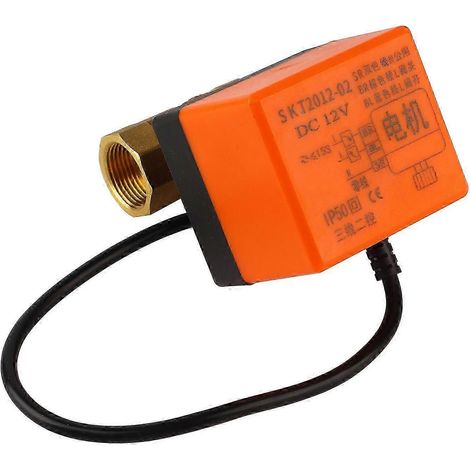 Vanne à bille motorisée en laiton 2 voies G3/4" DN20 DC12V pour climatiseur (1/4)