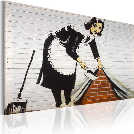 Quadro - Donna delle pulizie (Banksy) - 60x40 (1/4)