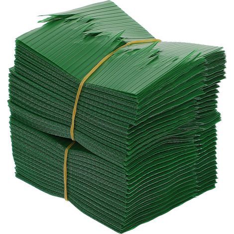 1000 feuilles de fausse herbe verte en résine créative pour la décoration de sushis et autres mets japonais-7.5X4.6X0.02CM-Green (1/3)