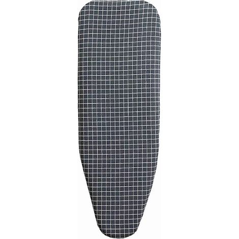 Carreaux bleu foncéHousse de table à repasser facile à installer, élastique, pour table à repasser standard (1/5)