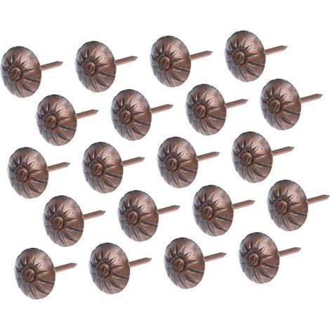 1000 tachuelas redondas con forma de cúpula para tapicería, tapices de pared, tachuelas de tapicería, chinchetas, clavos de tapicería (1/5)