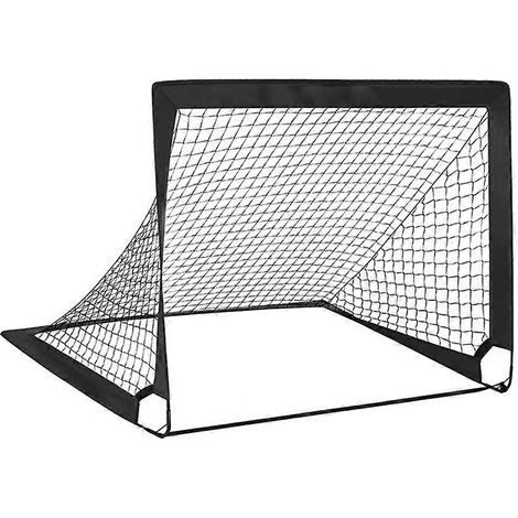 But de football noir pour enfants, portable, pliable, pour l'entraînement. (1/5)