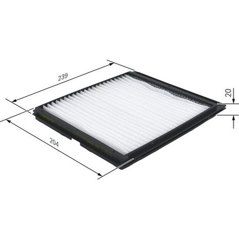 Filtre, habitacle - 1987432119 - BOSCH (1/5)