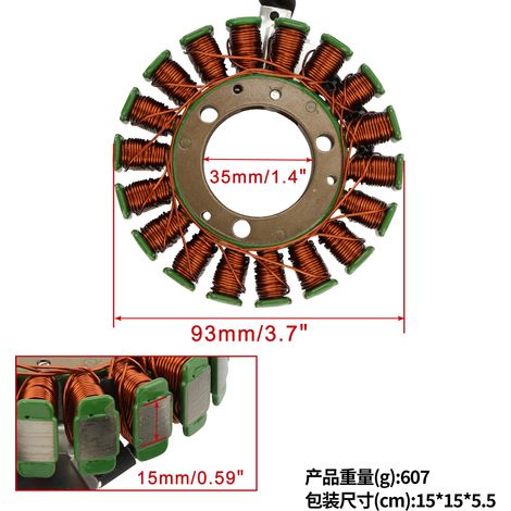 Der Spulenstator ist geeignet für LTF250 Ozark 250 2002-2014 32101-05G00 (1/4)