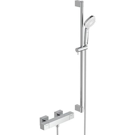 Ideal Standard Ceratherm C100 - Duschset mit Thermostat, 3 Strahlarten, Chrom A7536AA (1/2)