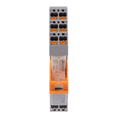 Relais d'interface 24V c.a., 2 RT, montage Rail DIN, série RIF ( Prix pour 1 )