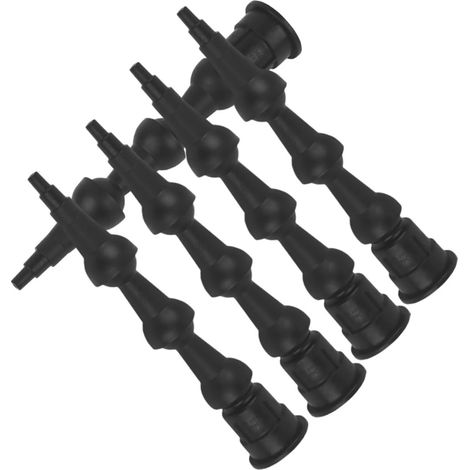 Kit de 5 buses calfeutrage Yardenfun en ABS noir avec embout (1/5)