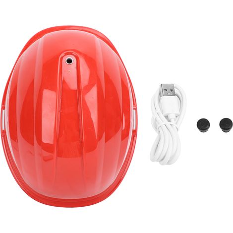 Ortviai Casque de Sécurité Ventilé avec Double Ventilateur, Affichage Numérique, Étanche et Lampe LED – ABS Résistant aux Chocs (1/5)