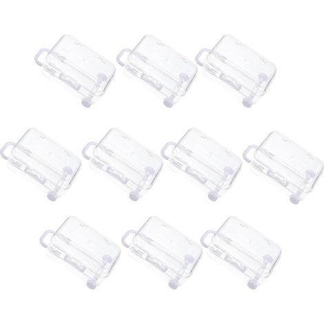 Boîte à Dragées Mini Valise Blanc 10pcs en Ps Résistante aux Rayures Compartiments Internes Compacte et Portable pour Anniversaires et Occasions Spéciales (1/5)
