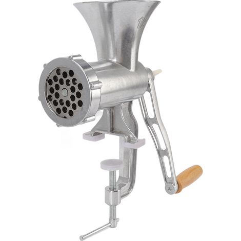 Broyeur à viande manuel en alliage d'aluminium 12 avec poignée longue et fixation multifonction pour usage domestique (1/5)