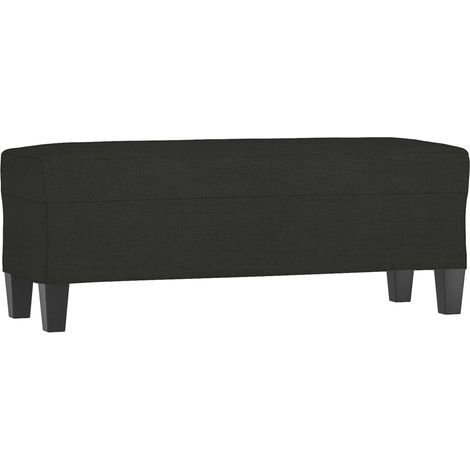 Banc Noir 100x35x41 cm Tissu CFW359017 (1/5)
