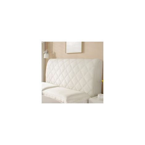 Housse de tête de lit, 120 cm, douce et épaisse, housse de tête de lit, housse de tête de lit, amovible, extensible, étanche à la poussière, pour chambre à coucher
