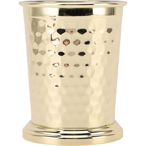 Gobelet à cocktail en acier inoxydable 304, 400 ml, design élégant plaqué or, incassable pour bière et jus (1/5)