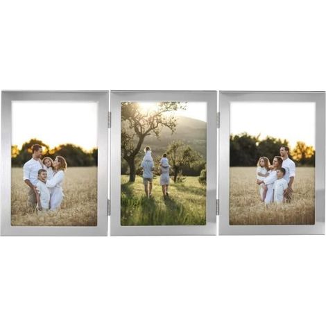 Cadre photo - Calais - 13 x 18 cm - Blanc - Velours de qualité supérieure - Design contemporain (1/4)