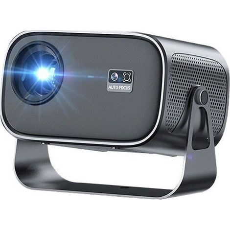 HY320 Tragbarer Android-Projektor – Full HD 1080p-Auflösung (1920 x 1080) – Bilddiagonale bis zu 200 cm – 300 Lumen Helligkeit – 60 W – Kabellose Projektion per Smartphone für Zuhause, Büro und unterw