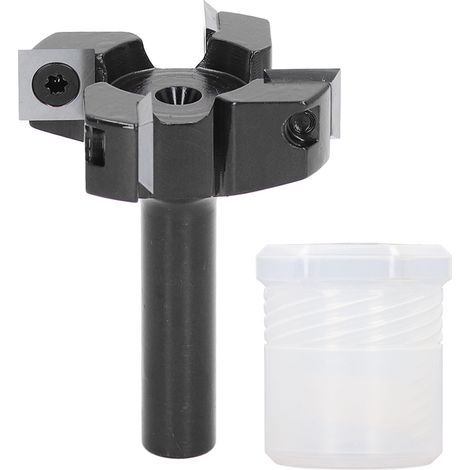 Mèche de routeur de surface Spoilboard, 4 ailes, insertion de 2 pouces, aplatissement de dalle avec tige de 12mm (1/5)