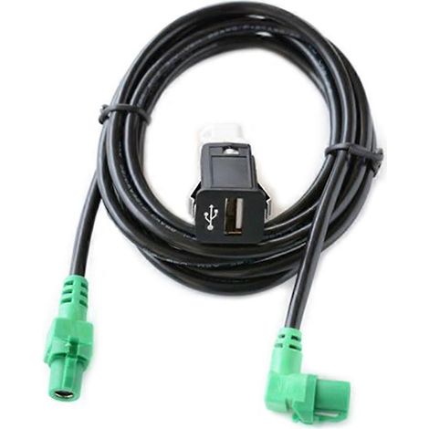 Câble d'extension de prise USB de voiture facile à installer, compatible avec E60, E81, E70, E90, F12, F30, F10 et F25. (1/5)