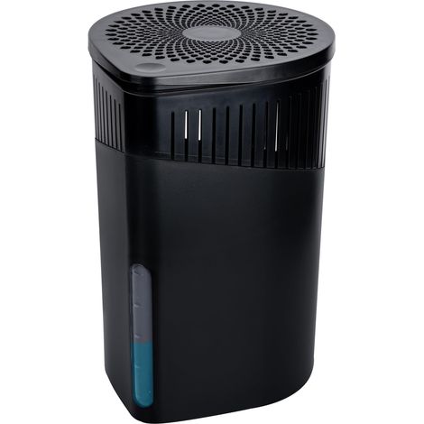 Déshumidificateur Design Drop Rechargeables 1kg Absorbeur d'humidité Intérieurs, Cave, Caravane Elimine l'humidité Anti moississure Jusqu'à 3 Mois Idéal jusqu'à 80m² 15x23cm Noir (1/5)