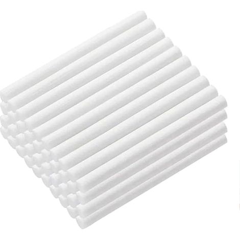 Lot de 50 bâtons de recharge pour humidificateur, haute absorption, mèches en coton, adaptés pour l'amélioration de l'air, filtre en coton (1/4)